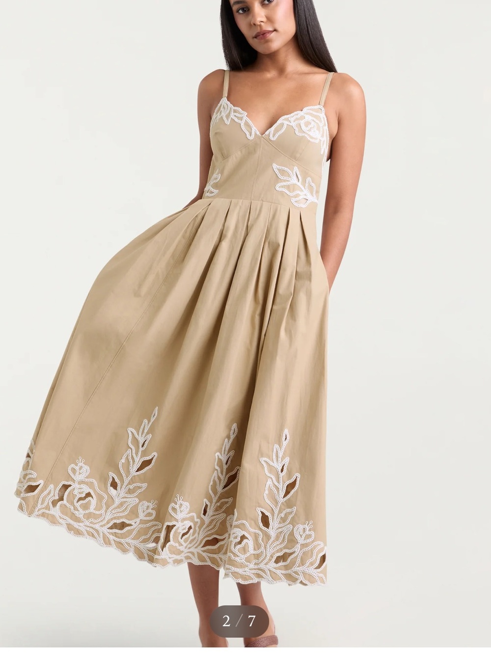 Cinq a Sept Trailing Peonies Dress